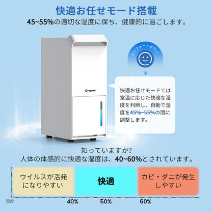 除湿機 Yurioo コンプレッサー式 業務用 除湿量25L/日 衣類乾燥 部屋干し強力 3段階風量切り替え DryTank-2500